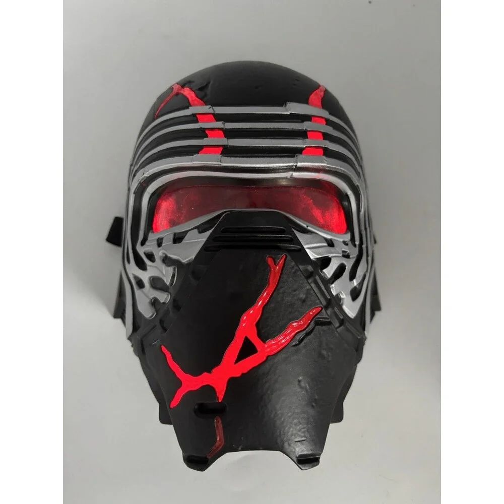 Star Wars Kylo Ren Hasbro Mask With Red Light Brightens More With Louder Voice.